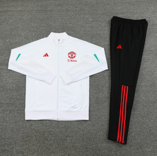 Manchester United 23-24 Jacket Training Tracksuit - White